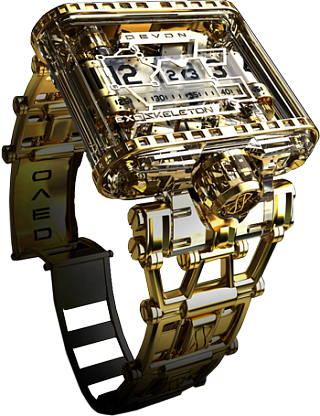 Buy Replica Devon Thread Exoskeleton Gold watch
